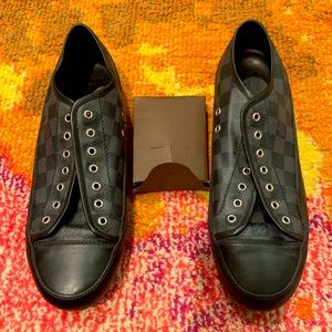 COPY - Men Louis Vuitton 9.5 Canvas Sneakers